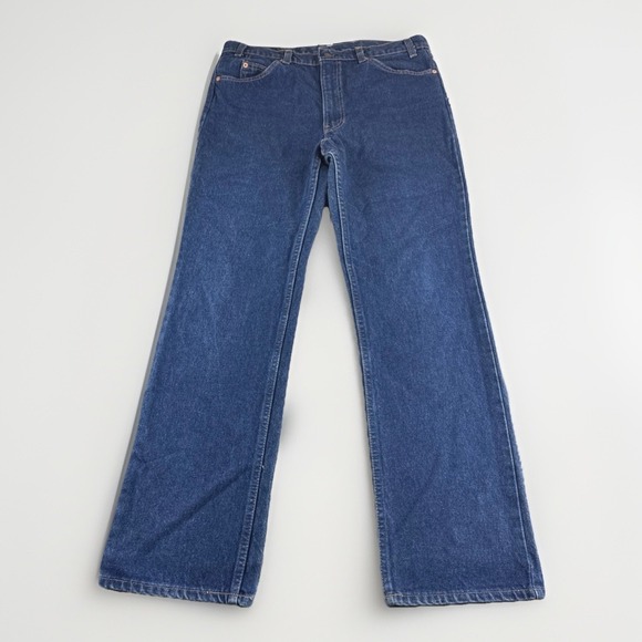 Vintage Levis 517 Mens 36x32 Orange Tab 60s Blue Made in USA Bootcut Denim Pants